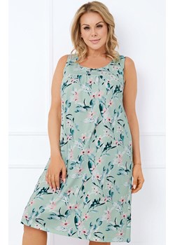 Koszula nocna na szeroki ramiączka Alwea, Kolor miętowy-wzór, Rozmiar M, Italian Fashion ze sklepu Intymna w kategorii Koszule nocne - zdjęcie 184127541