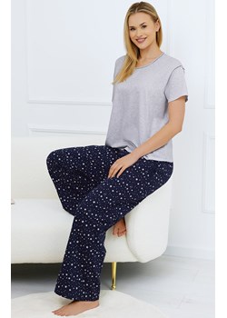 Dwuczęściowa piżama damska Arugia, Kolor szaro-granatowy, Rozmiar S, Italian Fashion - id: 197485 - marki Italian Fashion - 184127683 Dwuczęściowa piżama damska Arugia, Kolor szaro-granatowy, Rozmiar S, Italian Fashion ze sklepu Intymna w kategorii Piżamy damskie - zdjęcie 184127683