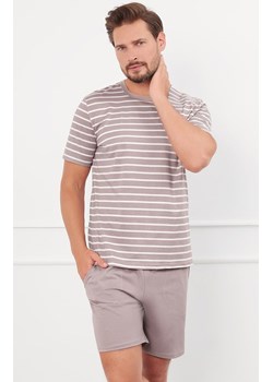 Piżama męska na krótki rękaw i krótkie spodnie cappuccino Bert, Kolor cappuccino, Rozmiar M, Italian Fashion ze sklepu Intymna w kategorii Piżamy męskie - zdjęcie 184127743