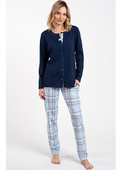 Piżama damska grantowa na długi rękaw i z długą nogawką Emilly, Kolor granatowy, Rozmiar S, Italian Fashion ze sklepu Intymna w kategorii Piżamy damskie - zdjęcie 184128164