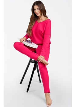 Komplet dresowy z długim rękawem i długimi spodniami fuksja Karina, Kolor fuksja, Rozmiar S, Italian Fashion ze sklepu Intymna w kategorii Dresy damskie - zdjęcie 184128731