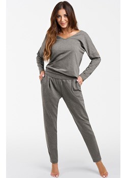 Komplet dresowy z długim rękawem i długimi spodniami szary Karina, Kolor ciemny szary, Rozmiar 2XL, Italian Fashion ze sklepu Intymna w kategorii Dresy damskie - zdjęcie 184128734
