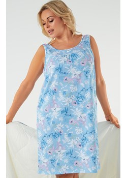Damska koszula nocna na ramiączkach Kaweri, Kolor niebieski-wzór, Rozmiar M, Italian Fashion - id: 182537 - marki Italian Fashion - 184128762 Damska koszula nocna na ramiączkach Kaweri, Kolor niebieski-wzór, Rozmiar M, Italian Fashion ze sklepu Intymna w kategorii Koszule nocne - zdjęcie 184128762