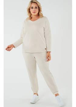 Damskie spodnie dresowe beżowe Madri, Kolor beżowy, Rozmiar XL, Italian Fashion ze sklepu Intymna w kategorii Spodnie damskie - zdjęcie 184128983