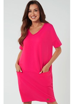 Tunika damska z krótkim rękawem fuksja Stella, Kolor fuksja, Rozmiar S, Italian Fashion - id: 186434 - marki Italian Fashion - 184129824 Tunika damska z krótkim rękawem fuksja Stella, Kolor fuksja, Rozmiar S, Italian Fashion ze sklepu Intymna w kategorii Koszule nocne - zdjęcie 184129824