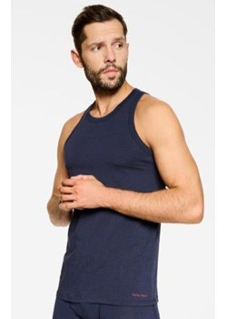 Granatowy bawełniany podkoszulek męski tank top Brass 19776, Kolor granatowy, Rozmiar L, Rene vilard ze sklepu Intymna w kategorii T-shirty męskie - zdjęcie 184130332