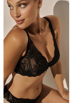 Koronkowy biustonosz miękki soft bralette czarny Sand SC-1127, Kolor czarny, Rozmiar 65B, Kinga ze sklepu Intymna w kategorii Biustonosze - zdjęcie 184132023