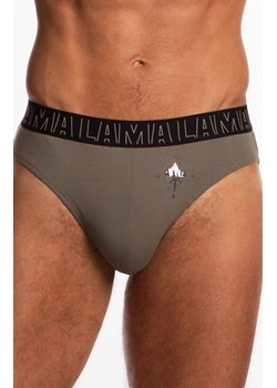 2-pack slipy męskie M-1057SD, Kolor czarny-khaki, Rozmiar L, LAMA ze sklepu Intymna w kategorii Majtki męskie - zdjęcie 184132720