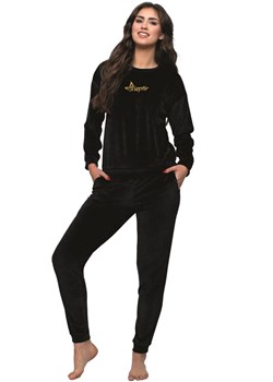 Czarny dres damski 176, Kolor czarny, Rozmiar 2XL, leptir ze sklepu Intymna w kategorii Dresy damskie - zdjęcie 184133091