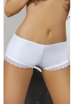 Białe szorty damskie bokserki Gottia LC 6051, Kolor biały, Rozmiar S, LivCo Corsetti Fashion ze sklepu Intymna w kategorii Majtki damskie - zdjęcie 184133582