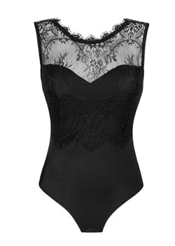 Czarne body damskie z koronką Mudienin, Kolor czarny, Rozmiar S/M, LivCo Corsetti Fashion ze sklepu Intymna w kategorii Body damskie - zdjęcie 184133730
