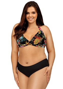 Dwuczęściowy strój kąpielowy Plus Size L3138/3, Kolor czarny-wzór, Rozmiar 36D, Lorin ze sklepu Intymna w kategorii Stroje kąpielowe - zdjęcie 184134244