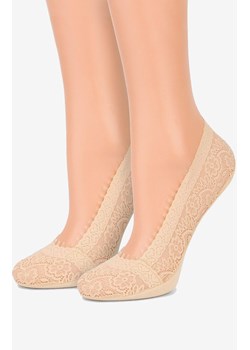 Marilyn 2-pak stopki koronkowe beżowe Comfort Lace, Kolor naturalny, Rozmiar 35-37, Marilyn ze sklepu Intymna w kategorii Skarpetki damskie - zdjęcie 184135384