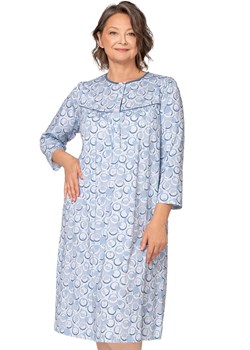 Bawełniana koszula nocna Bogna II 204 26, Kolor niebieski-wzór, Rozmiar 2XL, MARTEL ze sklepu Intymna w kategorii Koszule nocne - zdjęcie 184135720