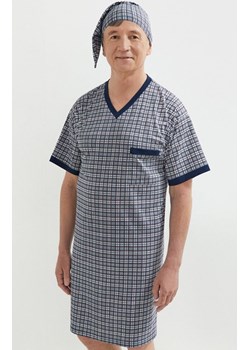 Koszula nocna z szlafmycą Sylwester I 502 05, Kolor multicolour, Rozmiar 3XL, MARTEL ze sklepu Intymna w kategorii Piżamy męskie - zdjęcie 184136014
