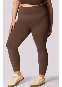 Mona legginsy damskie caffe Base Plus Size, Kolor caffe, Rozmiar 2XL, Mona ze sklepu Intymna w kategorii Spodnie damskie - zdjęcie 184139280