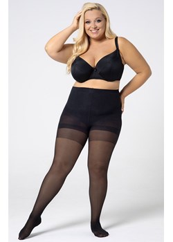 Gładkie rajstopy plus size damskie Shaping 30 DEN, Kolor czarny (onyx), Rozmiar 5, Mona Queen Size ze sklepu Intymna w kategorii Rajstopy - zdjęcie 184139483