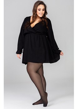 Gładkie rajstopy damskie plus size Sofia 40 DEN, Kolor czarny (onyx), Rozmiar 5, Mona Queen Size ze sklepu Intymna w kategorii Rajstopy - zdjęcie 184139493