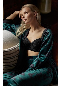 Szlafrok damski krótki kimono Juliana, Kolor zielony, Rozmiar S, Mefemi ze sklepu Intymna w kategorii Szlafroki damskie - zdjęcie 184140374