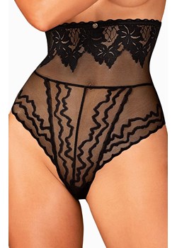 Obsessive Arienna przejrzyste wysokie figi, Kolor czarny, Rozmiar XS/S, Obsessive - id: 168976 - marki Obsessive - 184141250 Obsessive Arienna przejrzyste wysokie figi, Kolor czarny, Rozmiar XS/S, Obsessive ze sklepu Intymna w kategorii Majtki damskie - zdjęcie 184141250