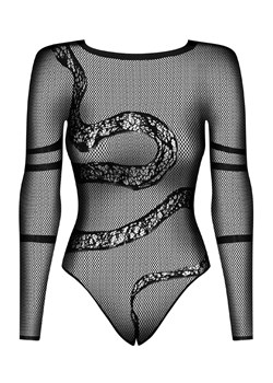 Obsessive czarne siateczkowe body B137, Kolor czarny, Rozmiar S/M/L, Obsessive ze sklepu Intymna w kategorii Body damskie - zdjęcie 184141351