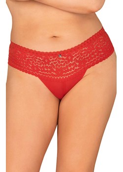 Blossmina figi, Kolor czerwony, Rozmiar 4XL/5XL, Obsessive ze sklepu Intymna w kategorii Majtki damskie - zdjęcie 184141470