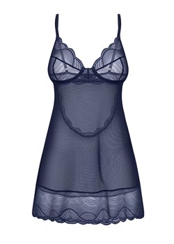 Exquisit koszulka nocna damska MP Blue by Obsessive, Kolor granatowy, Rozmiar XS/S, Exquisite ze sklepu Intymna w kategorii Koszule nocne - zdjęcie 184141484