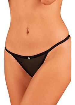 Obsessive czarne stringi z otwartym krokiem Celia noir, Kolor czarny, Rozmiar XS/S, Obsessive ze sklepu Intymna w kategorii Majtki damskie - zdjęcie 184141533