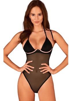 Obsessive czarne body Selinne, Kolor czarny, Rozmiar M/L, Obsessive ze sklepu Intymna w kategorii Body damskie - zdjęcie 184142740