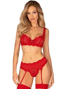Obsessive komplet bielizny damskiej czerwony Amor Cherris, Kolor czerwony, Rozmiar L/XL, Obsessive ze sklepu Intymna w kategorii Komplety bielizny damskiej - zdjęcie 184143042