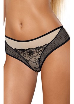 Imi stringi damskie, Kolor czarno-beżowy, Rozmiar S, PariPari Lingerie ze sklepu Intymna w kategorii Majtki damskie - zdjęcie 184143393