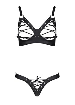 Passion komplet damski bikini Celin, Kolor czarny, Rozmiar S/M, Passion ze sklepu Intymna w kategorii Komplety bielizny damskiej - zdjęcie 184143661