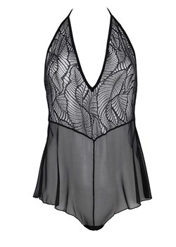 Leafa czarne body koronkowe ECO, Kolor czarny, Rozmiar 2XL/3XL, Passion ze sklepu Intymna w kategorii Body damskie - zdjęcie 184143920