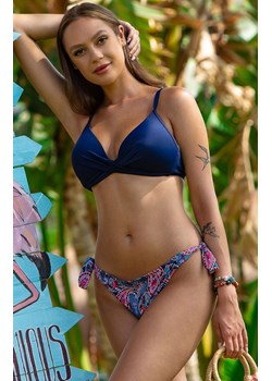 Dwuczęściowy granatowy kostium kąpielowy bikini 193/04, Kolor granatowy-wzór, Rozmiar S, Primo ze sklepu Intymna w kategorii Stroje kąpielowe - zdjęcie 184144464