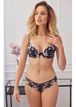Florence Pink biustonosz push-up, Kolor czarno-różowy, Rozmiar 70A, Róża ze sklepu Intymna w kategorii Biustonosze - zdjęcie 184144983