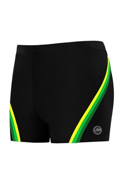 Kąpielówki męskie czarno-zielone Self Sport Collection L9, Kolor czarno-zielony, Rozmiar 3XL, Self ze sklepu Intymna w kategorii Kąpielówki - zdjęcie 184146512