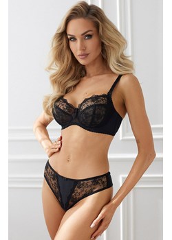 Cynthia czarny koronkowy biustonosz miękki soft, Kolor czarny, Rozmiar 65F, PariPari Lingerie ze sklepu Intymna w kategorii Biustonosze - zdjęcie 184147541