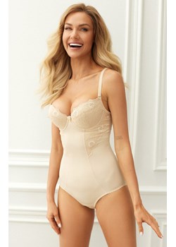 G184 Livia damskie body w kolorze beżowym, Kolor beżowy, Rozmiar 70D, Gorsenia ze sklepu Intymna w kategorii Body damskie - zdjęcie 184147852