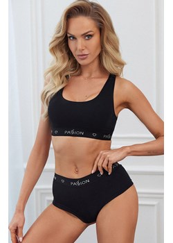 Figi damskie panty czarne PS010, Kolor czarny, Rozmiar L, Passion ze sklepu Intymna w kategorii Majtki damskie - zdjęcie 184148011