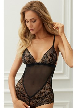 Obsessive Shibu body otwarte, Kolor czarny, Rozmiar S/M, Obsessive ze sklepu Intymna w kategorii Body damskie - zdjęcie 184148172