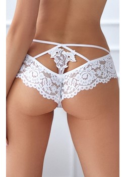 White Rose koronkowe białe figi z ozdobnym tyłem, Kolor biały, Rozmiar XL, Róża ze sklepu Intymna w kategorii Majtki damskie - zdjęcie 184148320