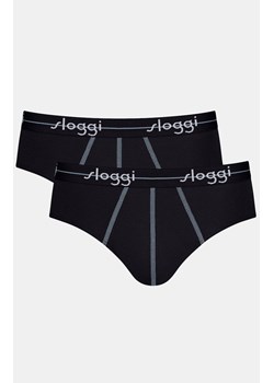 Sloggi 2-pak slipów Start Midi 10206949-0004, Kolor czarny, Rozmiar M, Sloggi ze sklepu Intymna w kategorii Majtki męskie - zdjęcie 184148594