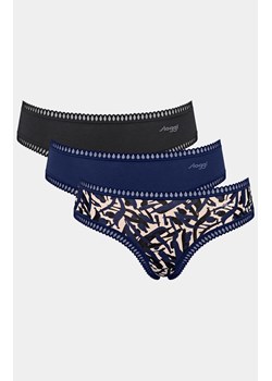 Sloggi 3-pack figi damskie Go Crush Hipster 10219671-M008, Kolor granatowy-wzór, Rozmiar L, Sloggi ze sklepu Intymna w kategorii Majtki damskie - zdjęcie 184148802