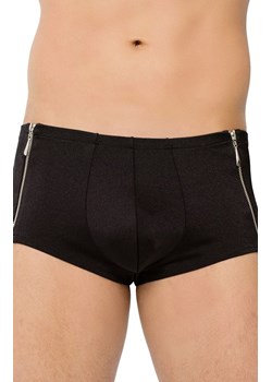 Bokserki męskie z zamkami czarne Shorts 4500, Kolor czarny, Rozmiar M, SoftLine Collection ze sklepu Intymna w kategorii Majtki męskie - zdjęcie 184148881