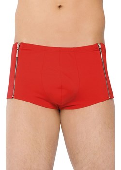 Bokserki męskie z zamkami czerwone Shorts 4500, Kolor czerwony, Rozmiar M, SoftLine Collection ze sklepu Intymna w kategorii Majtki męskie - zdjęcie 184148882