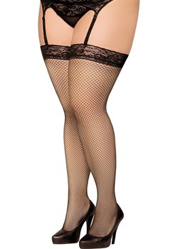 Pończochy do pasa plus size 5516, Kolor czarny, Rozmiar 5, SoftLine Collection ze sklepu Intymna w kategorii Pończochy - zdjęcie 184148890