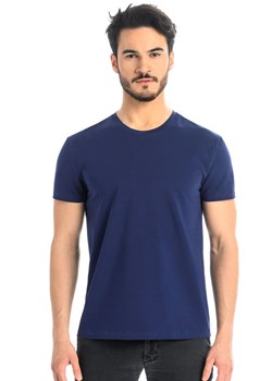 Niebieski t-shirt męski bawełniany koszulka z krótkim rękawem Luca 1502, Kolor niebieski, Rozmiar 3XL, Teyli ze sklepu Intymna w kategorii T-shirty męskie - zdjęcie 184149851