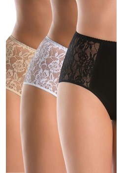 Loren figi wysokie 3-pack 140, Kolor czarny-biały-beżowy, Rozmiar 3XL, Teyli ze sklepu Intymna w kategorii Majtki damskie - zdjęcie 184150344