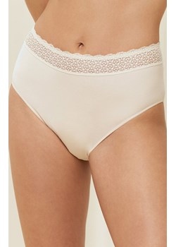 Triumph figi damskie z wysokim stanem kremowe Feel of Modal 10214399, Kolor kremowy, Rozmiar L, Triumph ze sklepu Intymna w kategorii Majtki damskie - zdjęcie 184151544