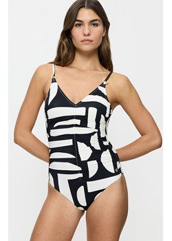 Triumph strój kąpielowy jednoczęściowy Summer Allure 10214733-M016, Kolor czarny-ecru, Rozmiar 38D, Triumph ze sklepu Intymna w kategorii Stroje kąpielowe - zdjęcie 184151634
